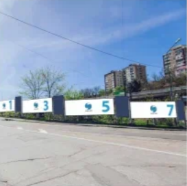 Фотография рекламного носителя, тип: Дорожное ограждение, адрес: Б. Хмельницкого ул., д.16, поз.1, Туапсе, Краснодарский край, Россия. Сторона А1 №854043