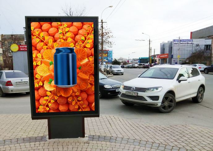 Фотография рекламного носителя, тип: Ситиформат 1.8x1.2, адрес: Лермонтова ул., д.3б, поз.1, Симферополь, Республика Крым, Россия. Сторона Б №797784