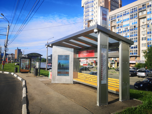 Фотография рекламного носителя, тип: Остановка, адрес: Родионова ул., ост. Тубдиспансер, поз.1, Нижний Новгород, Нижегородская область, Россия. Сторона A+B №869938