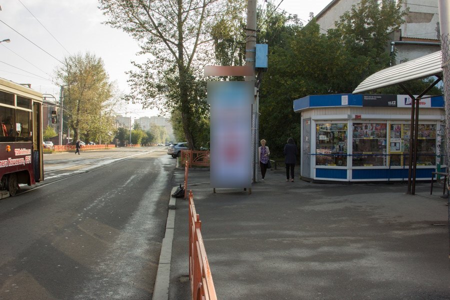 Фотография рекламного носителя, тип: Нестандартный ситиформат, адрес: Волжская ул., поз.1, Иркутск, Иркутская область, Россия. Сторона А №509442