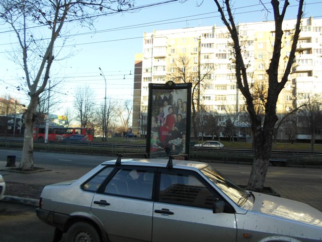 Фотография рекламного носителя, тип: Пиллар 3x1.4, адрес: Ставропольская ул., д.184, Краснодар, Краснодарский край, Россия. Сторона C №409578