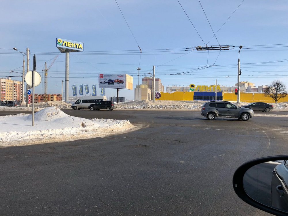 Фотография рекламного носителя, тип: Билборд 3x6, адрес: Тракторостроителей пр-т., ГМ Лента, Чебоксары, Республика Чувашия, Россия. Сторона B №740880