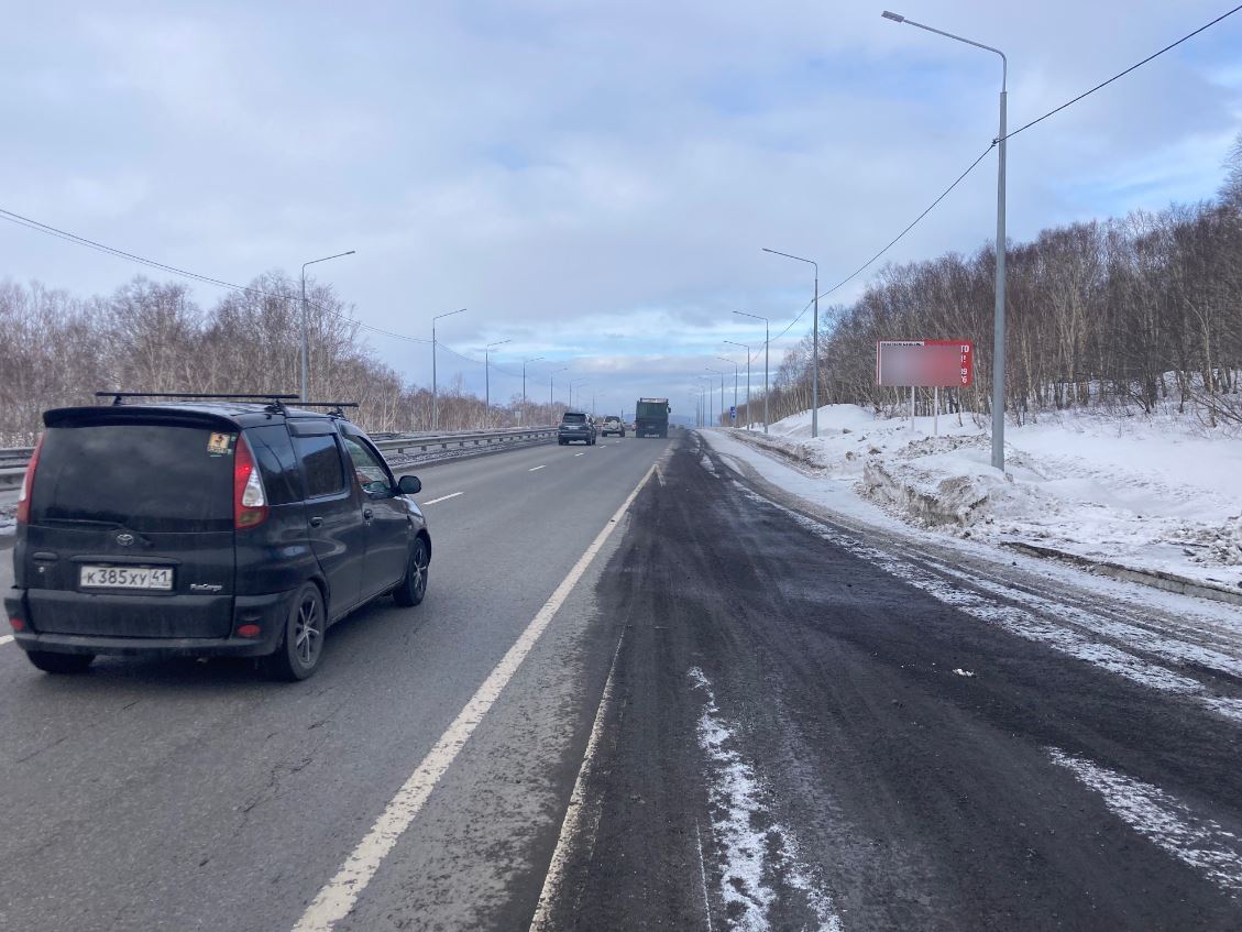 Фотография рекламного носителя, тип: Билборд 3x6, адрес: Федеральная трасса, 16 000м, Петропавловск-Камчатский, Камчатский край, Россия. Сторона А №777487