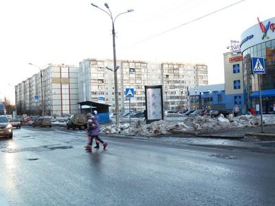 Фотография рекламного носителя, тип: Пиллар 3x1.4, адрес: Волкова ул., д.6а, Киров, Кировская область, Россия. Сторона А №629928