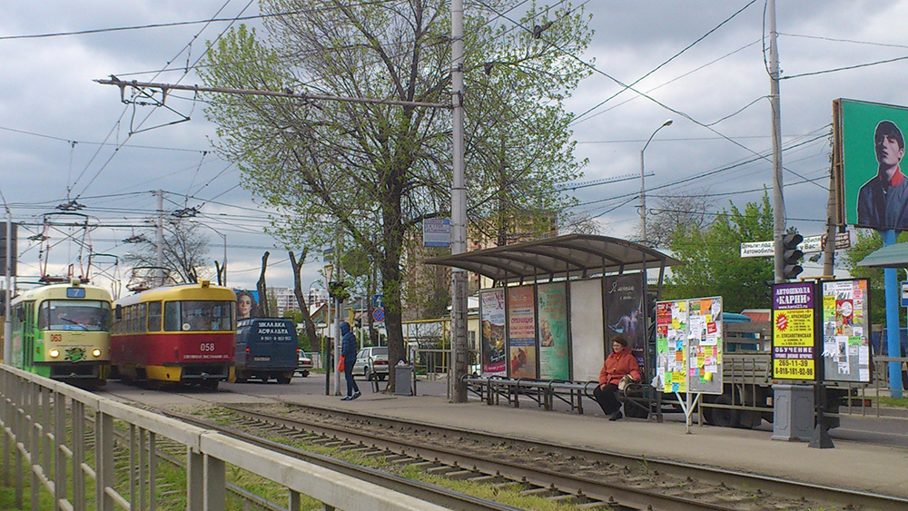 Фотография рекламного носителя, тип: Остановка 1.8x1.2, адрес: Тургенева ул., ост."Калинина", Краснодар, Краснодарский край, Россия. Сторона A2 №596882