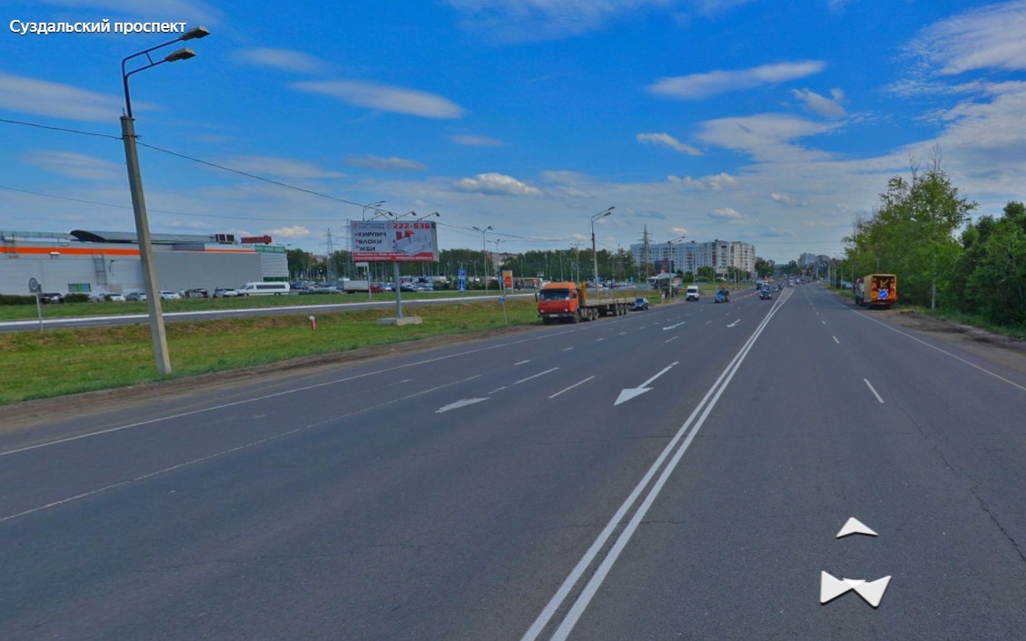 Фотография рекламного носителя, тип: Билборд 3x6, адрес: Суздальский пр-т, д.28, Владимир, Владимирская область, Россия. Сторона Б1-Б3 №1001208