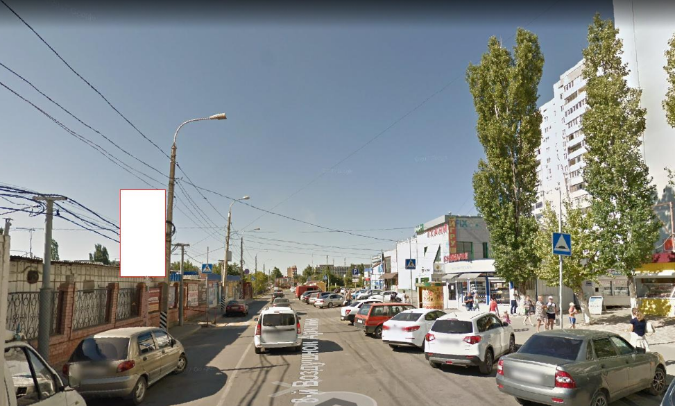 Фотография рекламного носителя, тип: Панель-кронштейн, адрес: 8-й Воздушной Армии ул., рынок "Олимпия", Волгоград, Волгоградская область, Россия. Сторона А №1097199