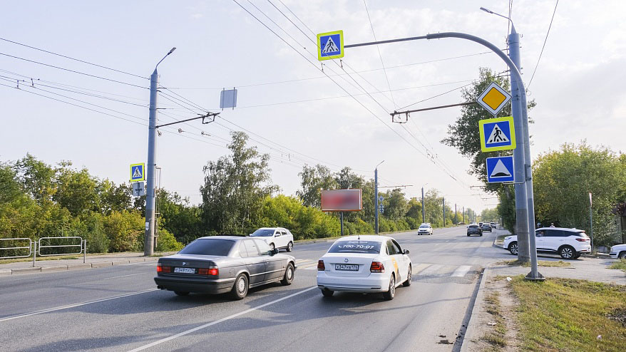 Фотография рекламного носителя, тип: Билборд 3x6, адрес: Бродокалмакский тракт, Челябинск, Челябинская область, Россия. Сторона Б №952436