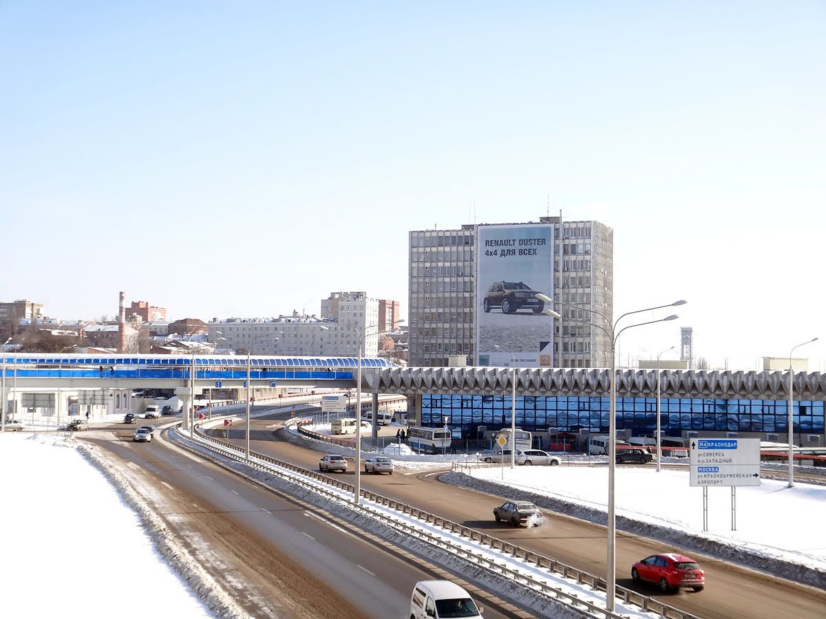 Фотография рекламного носителя, тип: Брандмауэр, адрес: Сиверса пр-т., д.1, Ростов-на-Дону, Ростовская область, Россия. Сторона A №1325131