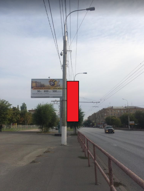 Фотография рекламного носителя, тип: Панель-кронштейн, адрес: Рабоче-Крестьянская ул., ост. ТЮЗ, поз.2, Волгоград, Волгоградская область, Россия. Сторона Б №1097027