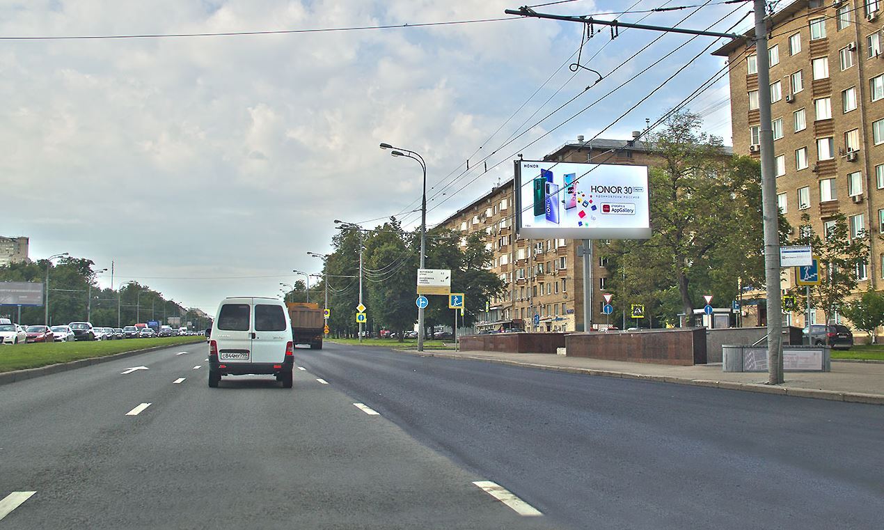 Фотография рекламного носителя, тип: Билборд 3x6, адрес: Ленинский пр-т., д.40, Москва, Россия. Сторона Ah1-Аh4 №883059