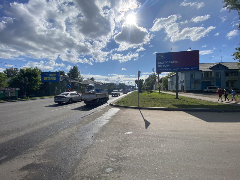 Фотография рекламного носителя, тип: Билборд 3x6, адрес: Глинки ул., д.10, Красноярск, Красноярский край, Россия. Сторона А №780155