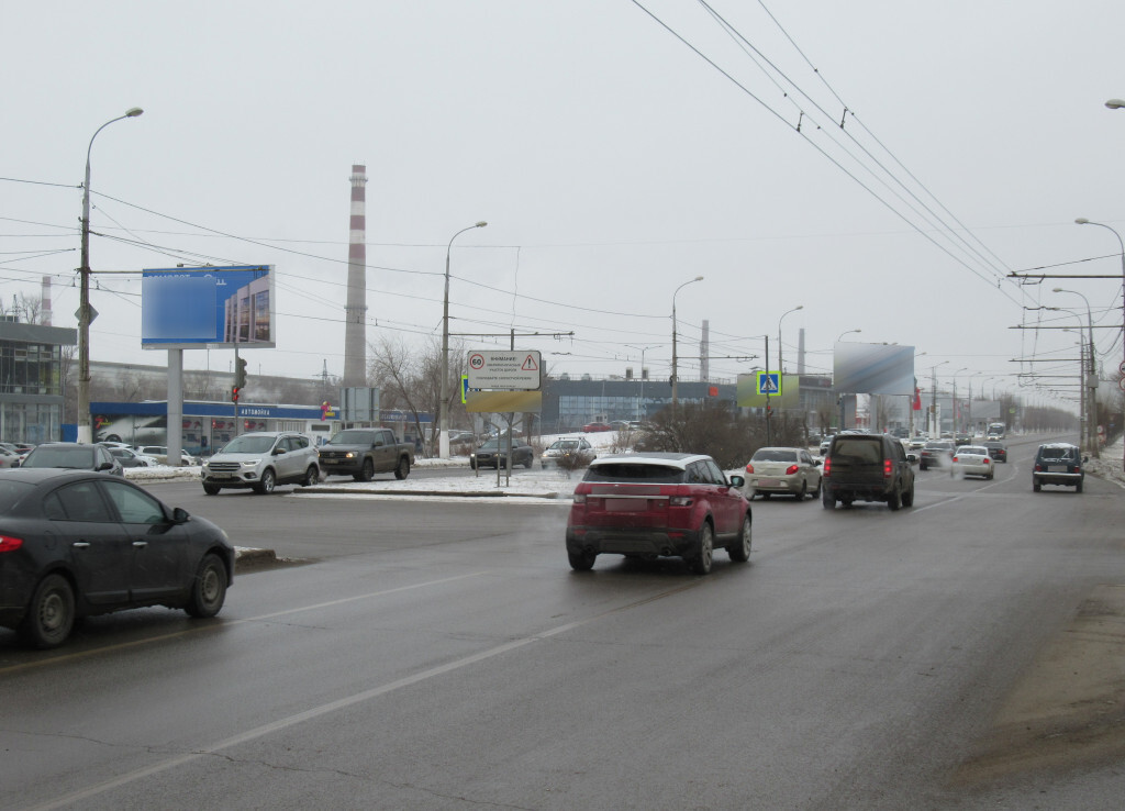 Фотография рекламного носителя, тип: Билборд 3x6, адрес: Ленина пр-т., д.120ж, поворот на Тарифная ул., Волгоград, Волгоградская область, Россия. Сторона Б №1000559