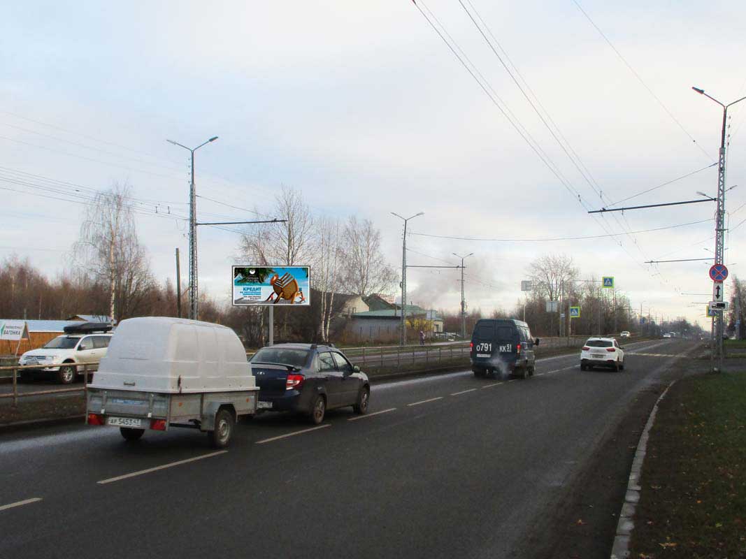 Фотография рекламного носителя, тип: Билборд 3x6, адрес: Варкауса наб., д.12, Петрозаводск, Республика Карелия, Россия. Сторона В №848582