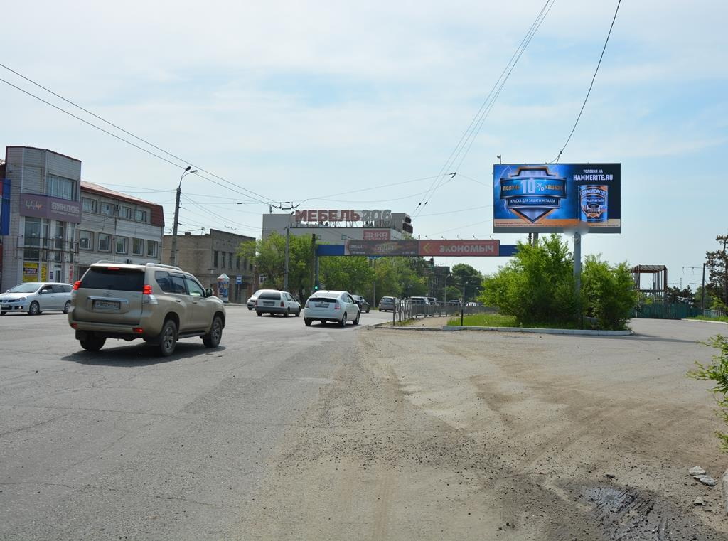 Фотография рекламного носителя, тип: Билборд 3x6, адрес: 60 лет Октября пр-т., д.210, Хабаровск, Хабаровский край, Россия. Сторона А1 №789785