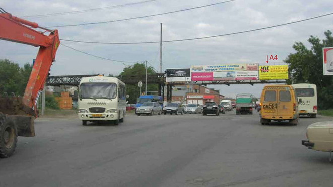 Фотография рекламного носителя, тип: Арка, адрес: Вятская ул. Х Орская ул., Ростов-на-Дону, Ростовская область, Россия. Сторона А4 №622726