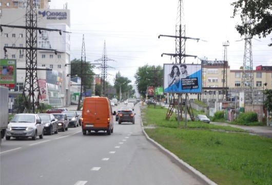 Фотография рекламного носителя, тип: Ситиборд 2.7x3.7, адрес: Стахановская ул., д.31, поз.2, Пермь, Пермский край, Россия. Сторона A1-A3 №769813