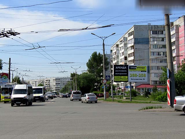 Фотография рекламного носителя, тип: Билборд 3x6, адрес: Дианова ул. Х Лукашевича ул., д.6/2, Омск, Омская область, Россия. Сторона А №651106