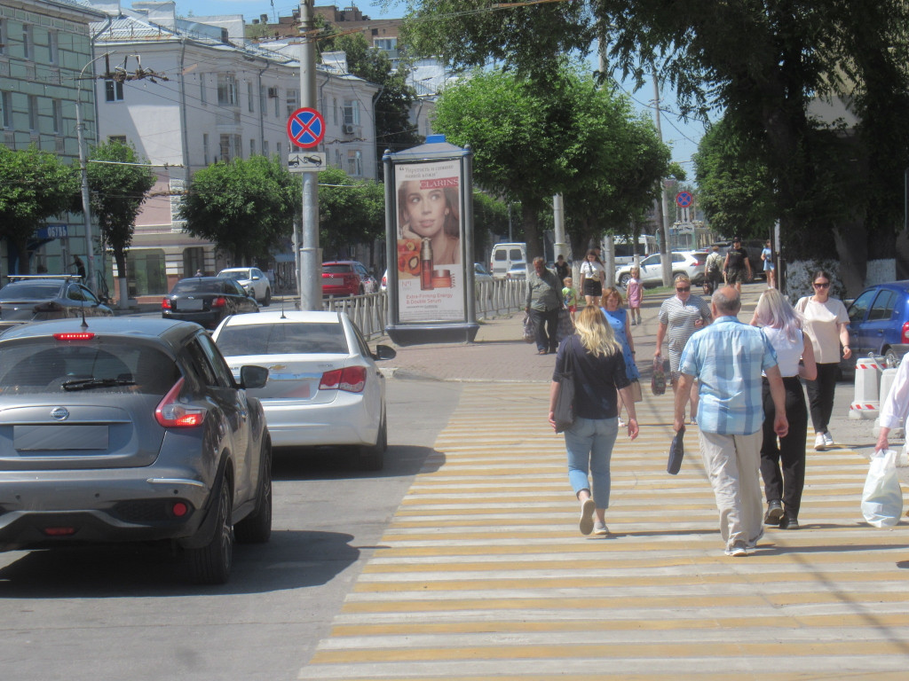 Фотография рекламного носителя, тип: Пиллар 3x1.4, адрес: Первомайский пр-т., д.70/1, Рязань, Рязанская область, Россия. Сторона А1 №793687