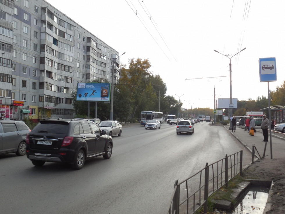 Фотография рекламного носителя, тип: Билборд 3x6, адрес: Дианова ул., д.4, Омск, Омская область, Россия. Сторона В №1009752