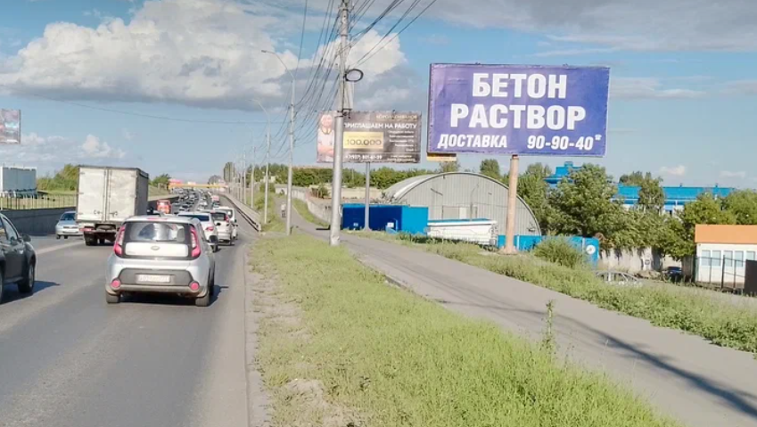 Фотография рекламного носителя, тип: Билборд 3x6, адрес: Усть-Курдюмская ш. Х Соколовогорская ул., Саратов, Саратовская область, Россия. Сторона A №554371