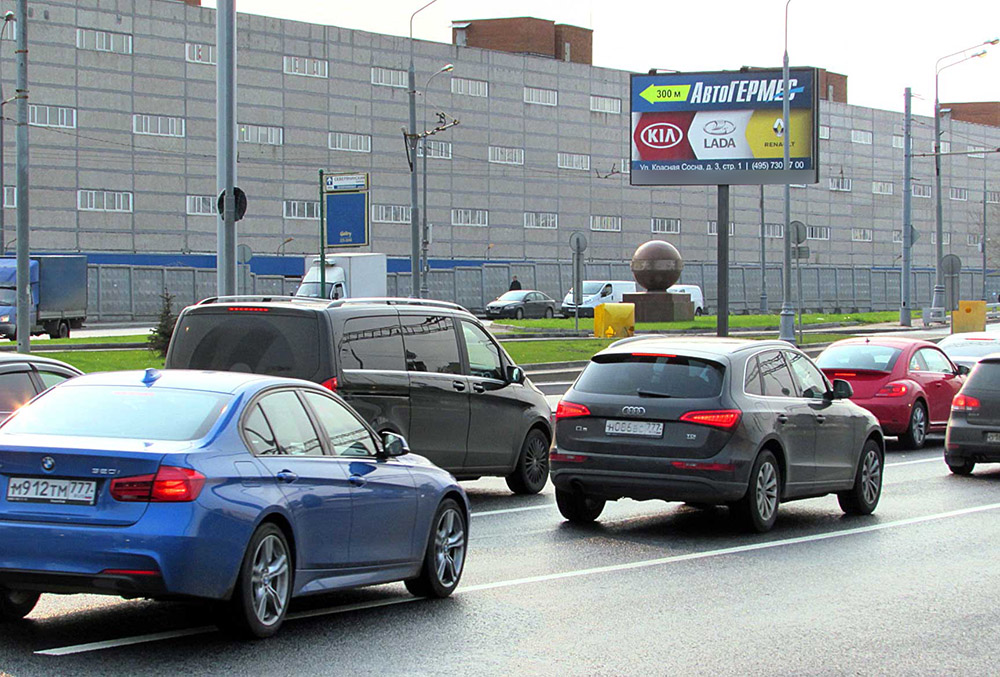 Фотография рекламного носителя, тип: Билборд 3x6, адрес: Ярославское ш., д.2 Х Красная Сосна ул., Москва, Россия. Сторона B №586133