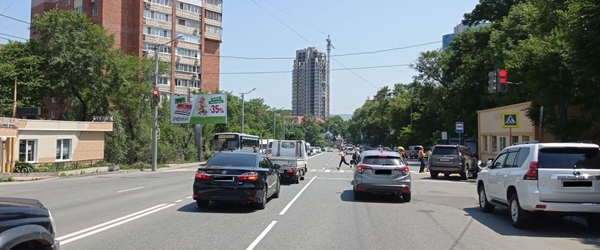 Фотография рекламного носителя, тип: Билборд 3x6, адрес: Партизанский пр-т., д.19, Владивосток, Приморский край, Россия. Сторона Б №774855