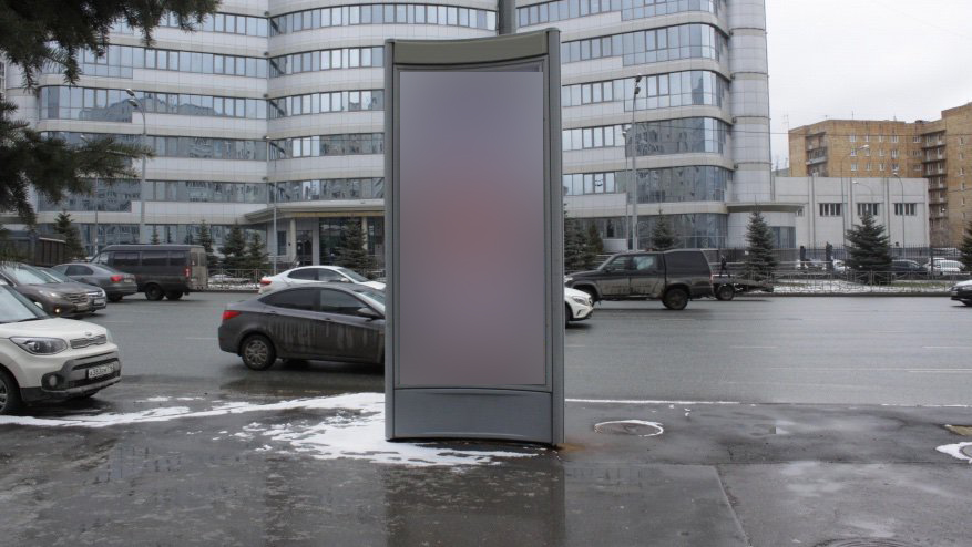 Фотография рекламного носителя, тип: Пиллар 3x1.4, адрес: Вишневского ул., д.8, Казань, Республика Татарстан, Россия. Сторона C №685994