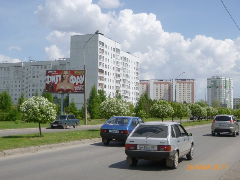 Фотография рекламного носителя, тип: Билборд 3x6, адрес: Раиса Беляева ул., д.14/7, Набережные Челны, Республика Татарстан, Россия. Сторона B №771433