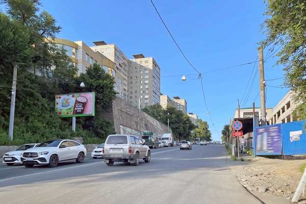 Фотография рекламного носителя, тип: Билборд 3x6, адрес: Океанский пр-т., д.81, Владивосток, Приморский край, Россия. Сторона Б №687926