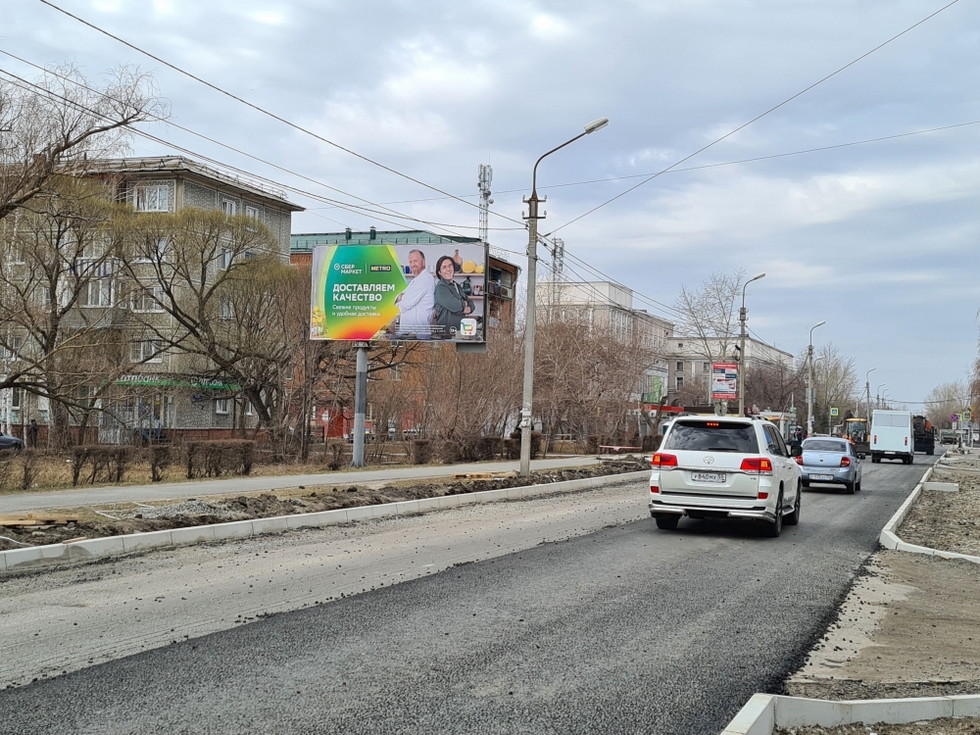 Фотография рекламного носителя, тип: Билборд 3x6, адрес: Труда ул., д.11, Омск, Омская область, Россия. Сторона В №1009976