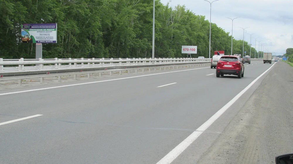 Фотография рекламного носителя, тип: Билборд 3x6, адрес: Кемерово-Ленинск-Кузнецкий-Новокузнецк а/д., поз.5, Кемерово, Кемеровская область, Россия. Сторона Б №847040