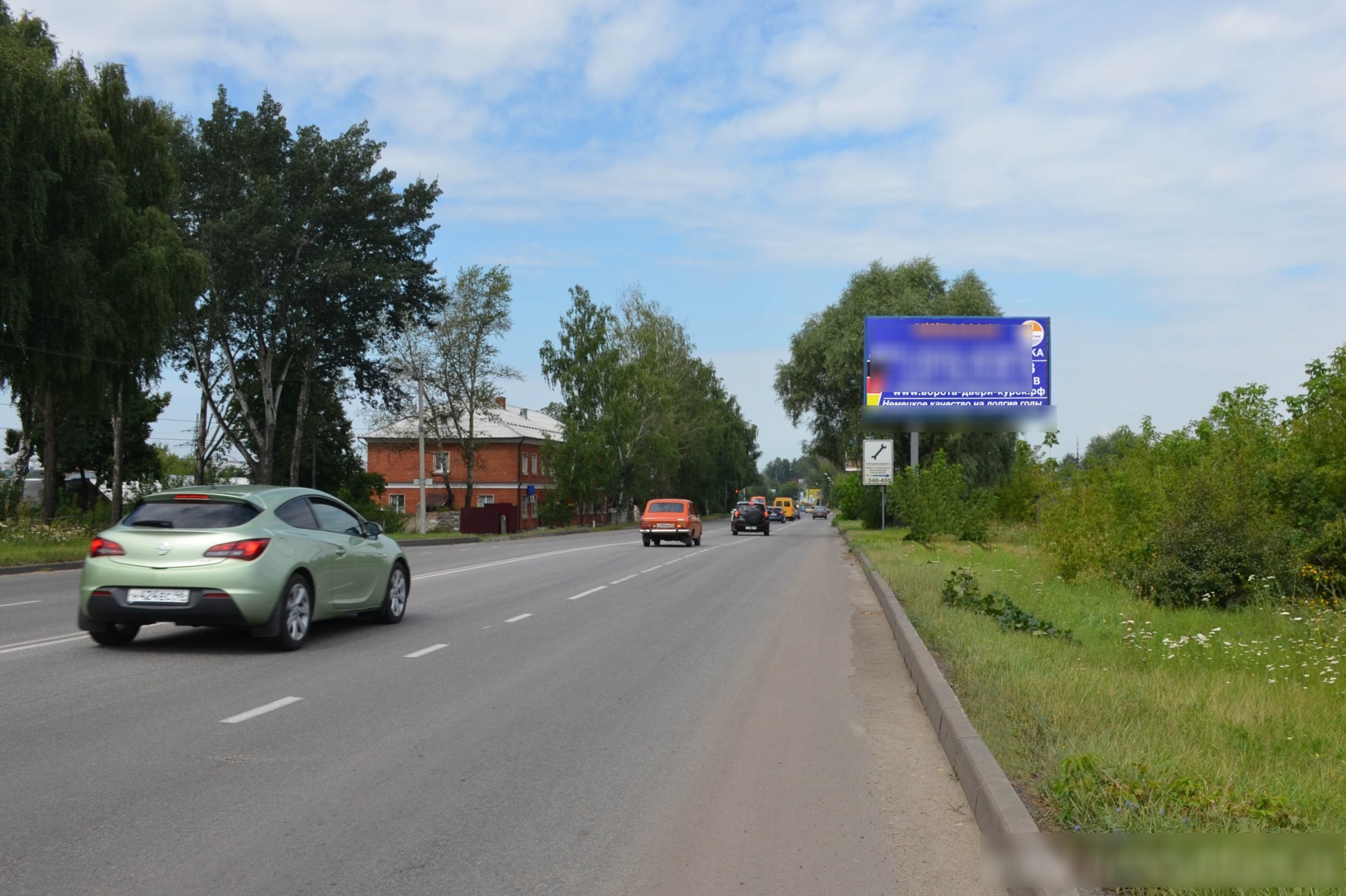 Фотография рекламного носителя, тип: Билборд 3x6, адрес: Соловьиная ул., д.45, Курск, Курская область, Россия. Сторона А №578713