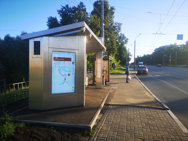 Фотография рекламного носителя, тип: Остановка, адрес: Гагарина пр-т., ост. Мыза, поз.2, Нижний Новгород, Нижегородская область, Россия. Сторона B1-В10 №872075