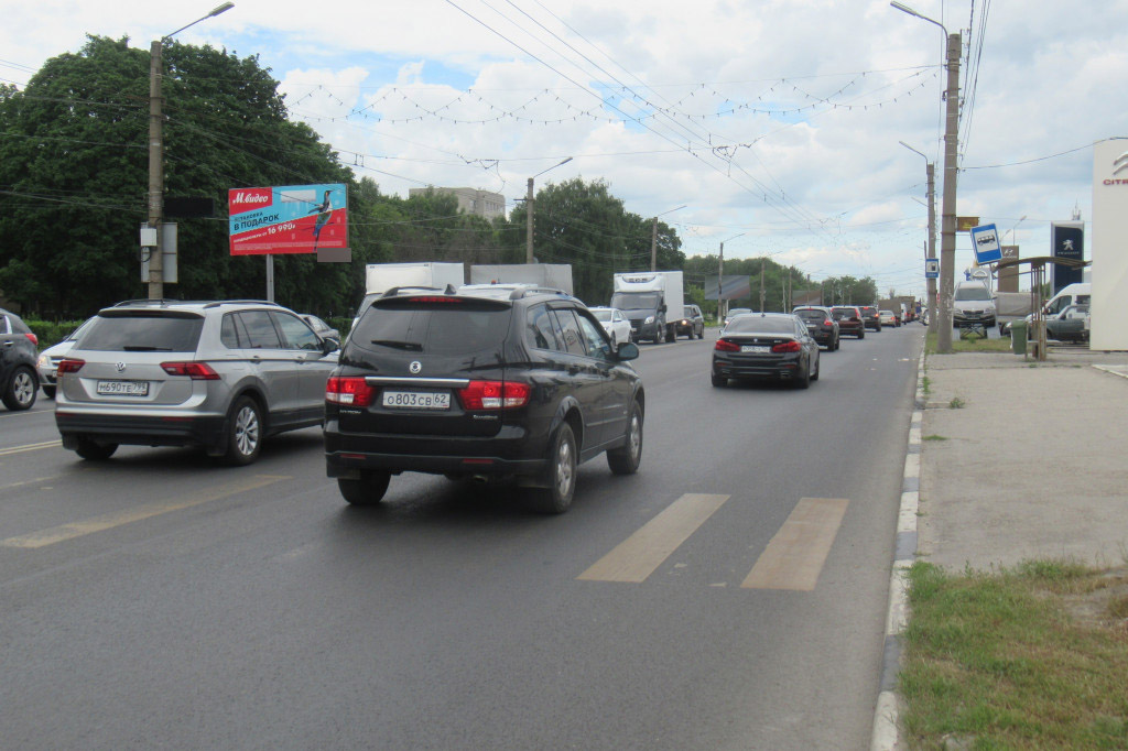 Фотография рекламного носителя, тип: Билборд 3x6, адрес: Московское ш., д.55, Рязань, Рязанская область, Россия. Сторона Б №848790