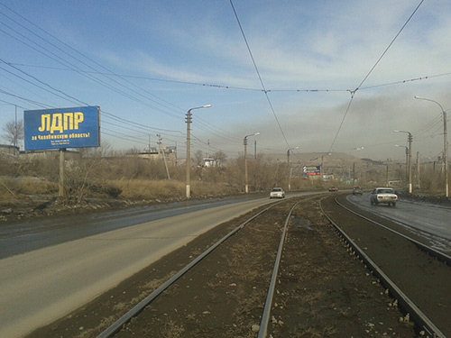 Фотография рекламного носителя, тип: Билборд 3x6, адрес: Северный переход ул., корп.1, Магнитогорск, Челябинская область, Россия. Сторона Б №780617