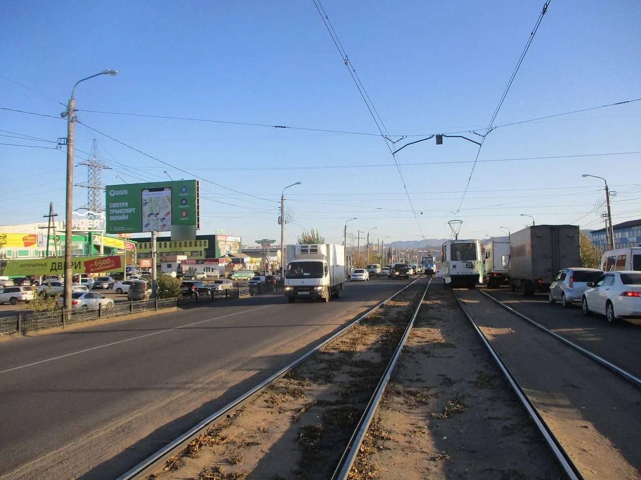 Фотография рекламного носителя, тип: Билборд 3x6, адрес: Автомобилистов пр-т., Улан-Удэ, Республика Бурятия, Россия. Сторона B №958134