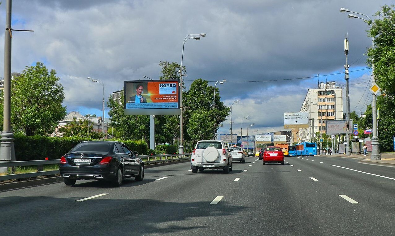 Фотография рекламного носителя, тип: Билборд 3x6, адрес: Масловка Нижняя ул., д.8, Москва, Россия. Сторона Ah1-Аh4 №883140