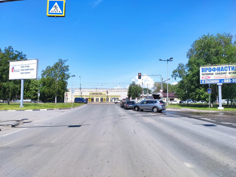 Фотография рекламного носителя, тип: Билборд 3x6, адрес: Олимпийский пр-т. Х Московское ш., Ульяновск, Ульяновская область, Россия. Сторона Б №994172