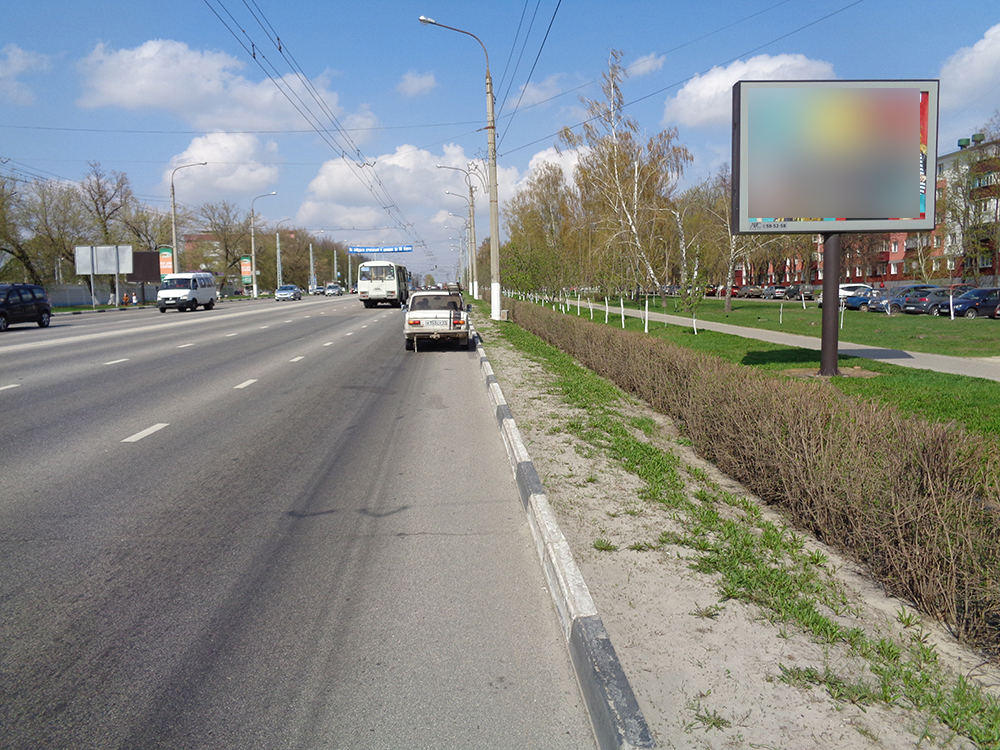 Фотография рекламного носителя, тип: Ситиборд 2.7x3.7, адрес: Богдана Хмельницкого пр-т., ост. БелГУ, Белгород, Белгородская область, Россия. Сторона А1-А3 №566516