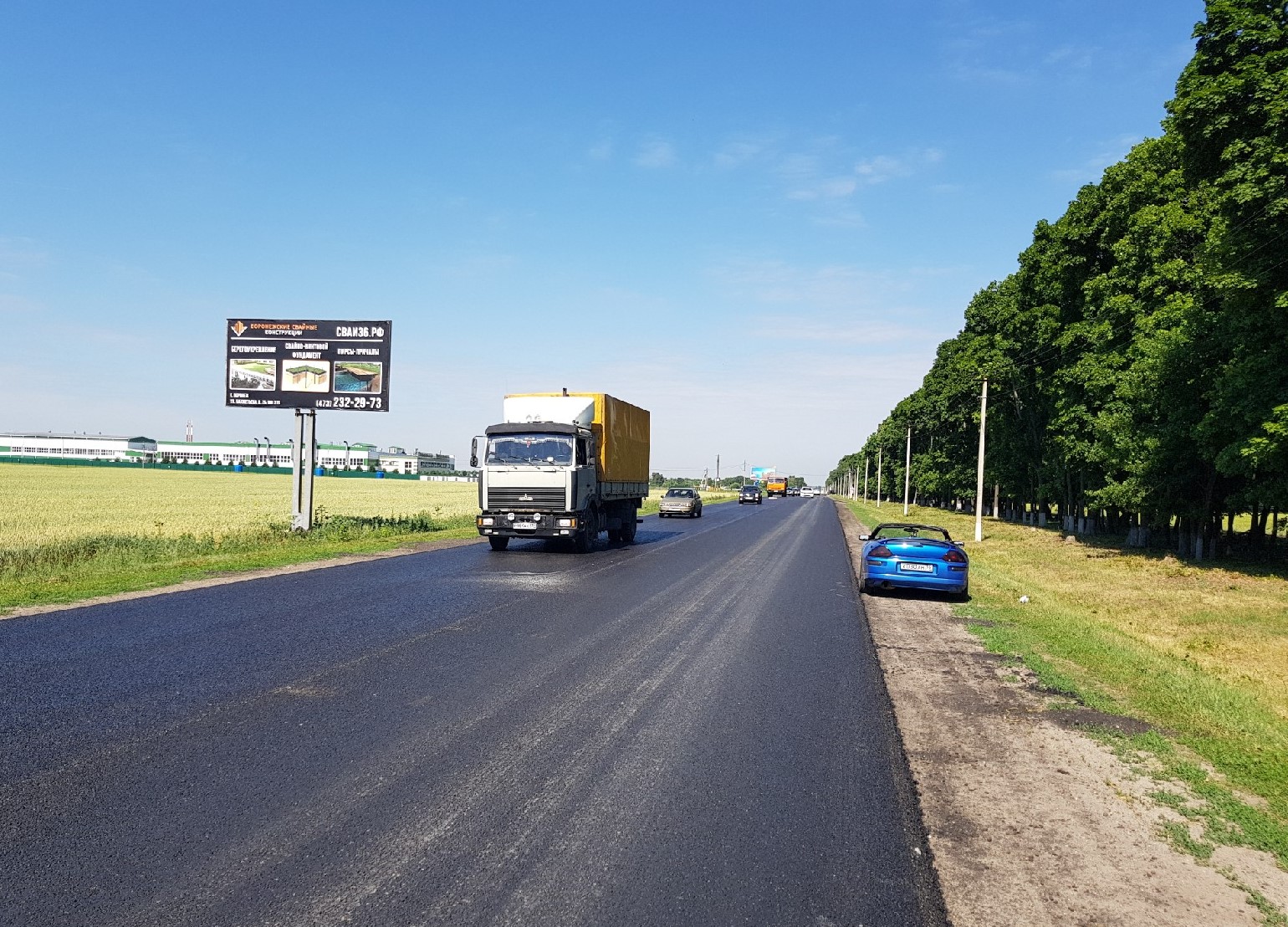 Фотография рекламного носителя, тип: Билборд 3x6, адрес: Рамонь пос., завод Бактион, Воронеж, Воронежская область, Россия. Сторона Б №1080537