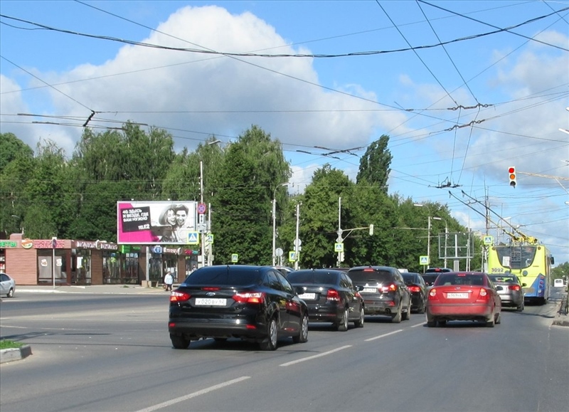 Фотография рекламного носителя, тип: Билборд 3x6, адрес: Новоселов ул., д.26Б, Рязань, Рязанская область, Россия. Сторона Б1-Б3 №793764