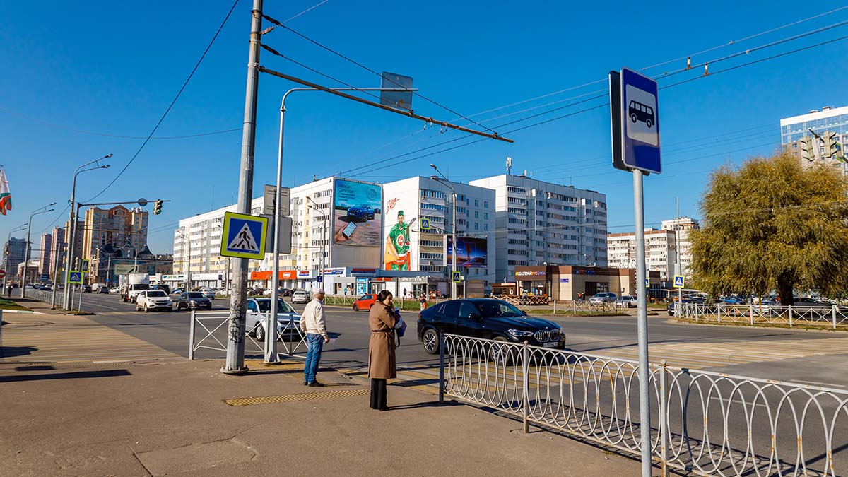 Фотография рекламного носителя, тип: Медиафасад, адрес: Чистопольская ул., д.43, Казань, Республика Татарстан, Россия. Сторона A1-A10 №961678