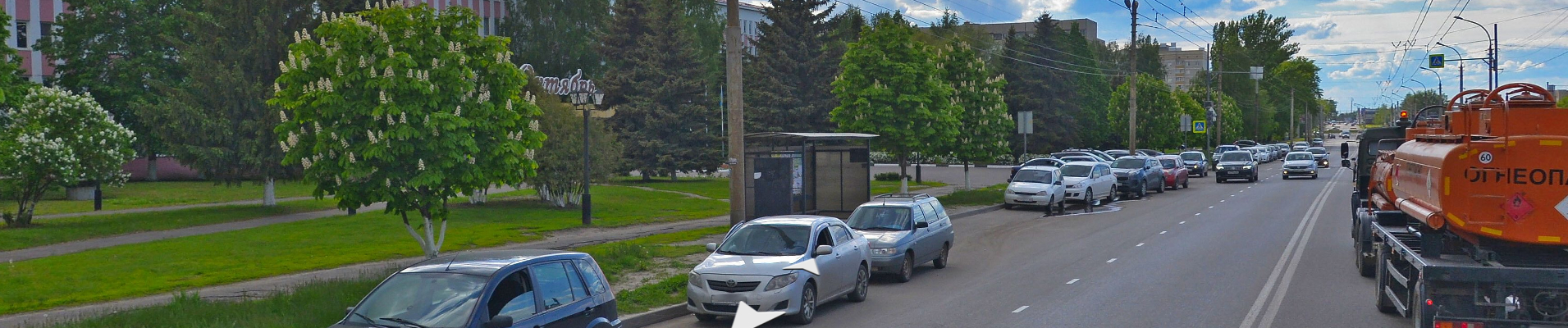 Фотография рекламного носителя, тип: Остановка 1.8x1.2, адрес: Бастионная ул., ост. «Завод Октябрь», Тамбов, Тамбовская область, Россия. Сторона Б №1015055