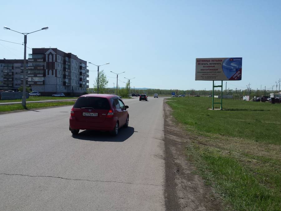 Фотография рекламного носителя, тип: Билборд 3x6, адрес: Шарыпово г., Комсомольская ул. Х Центральный пр-т., Красноярск, Красноярский край, Россия. Сторона A №960916