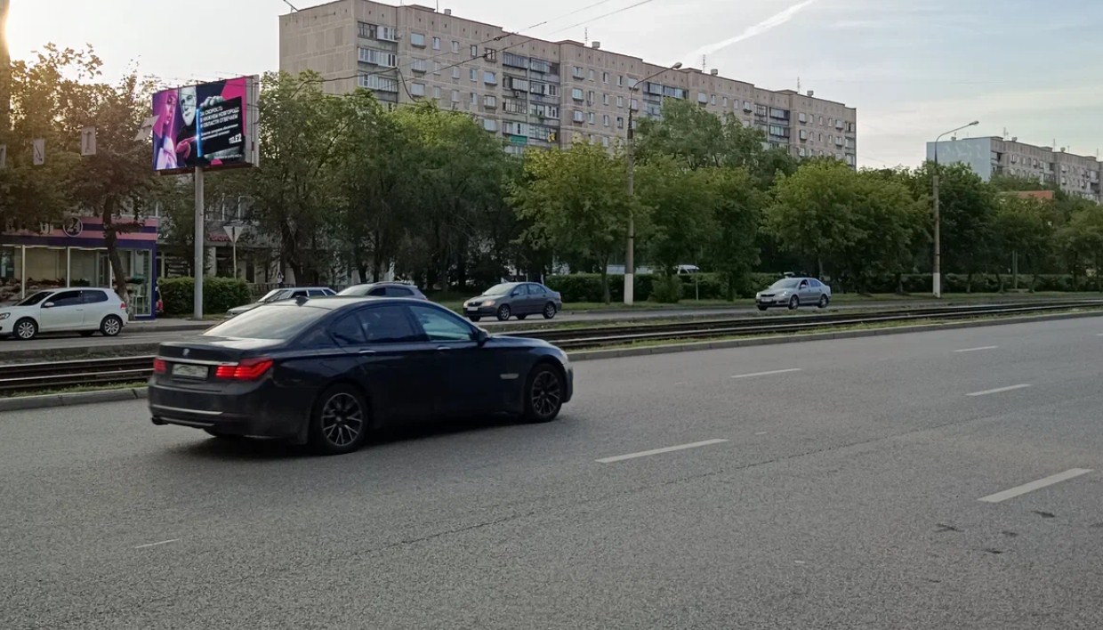 Фотография рекламного носителя, тип: Билборд 3x6, адрес: К. Маркса пр-т., д.168Б, ост. ул. Завенягина, Магнитогорск, Челябинская область, Россия. Сторона B №1088676