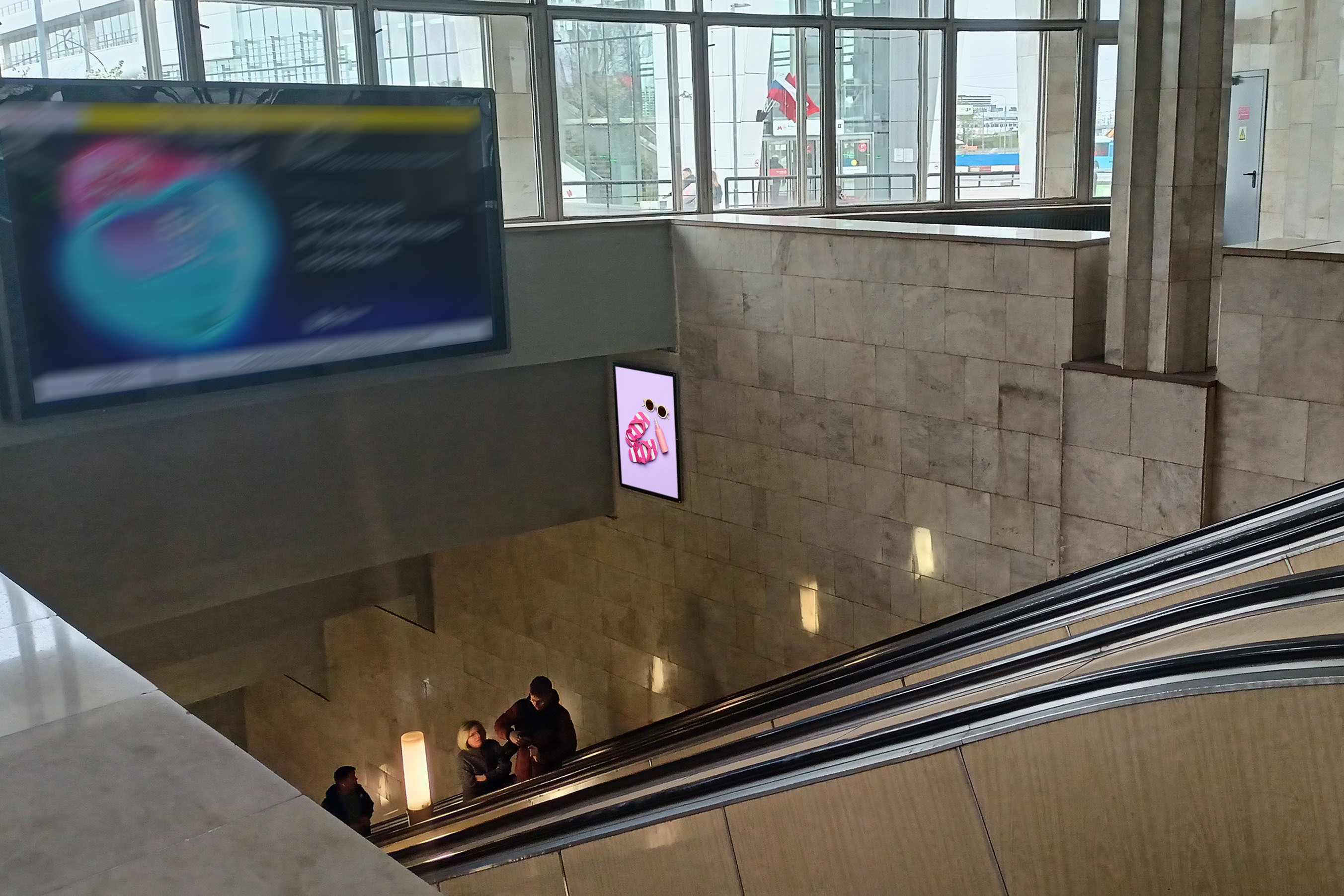 Фотография рекламного носителя, тип: Кристалайт, адрес: Станция метро «Владыкино», линия Московское Центральное Кольцо, Москва, Россия. Сторона/вариант A №1054902