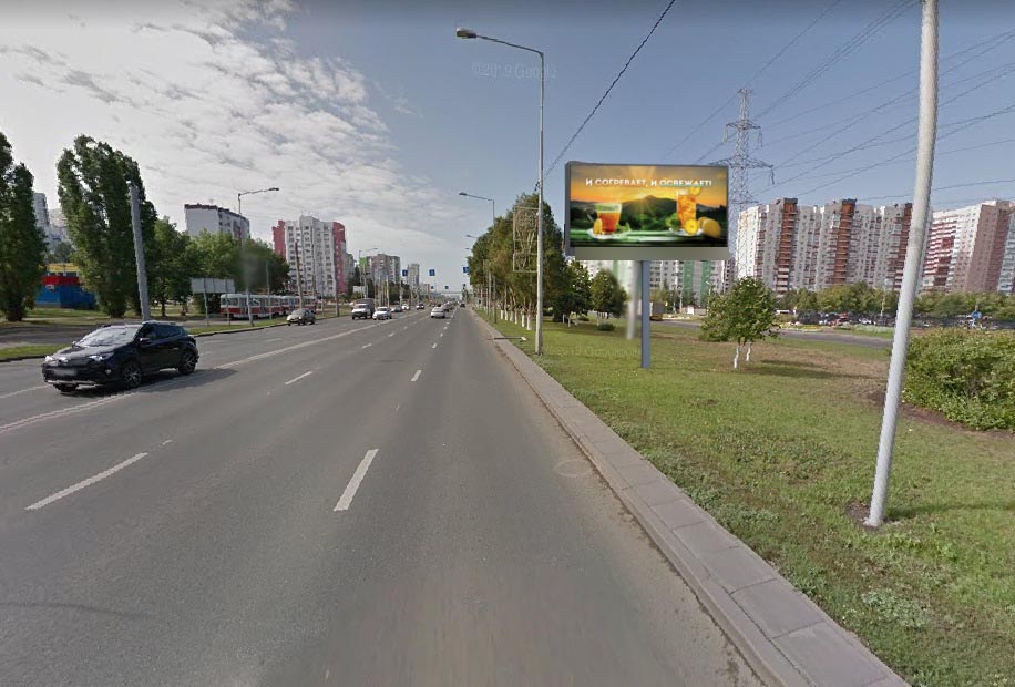 Фотография рекламного носителя, тип: Билборд 3x6, адрес: Ново-Садовая ул., д.260, Самара, Самарская область, Россия. Сторона А1-А3 №1004906