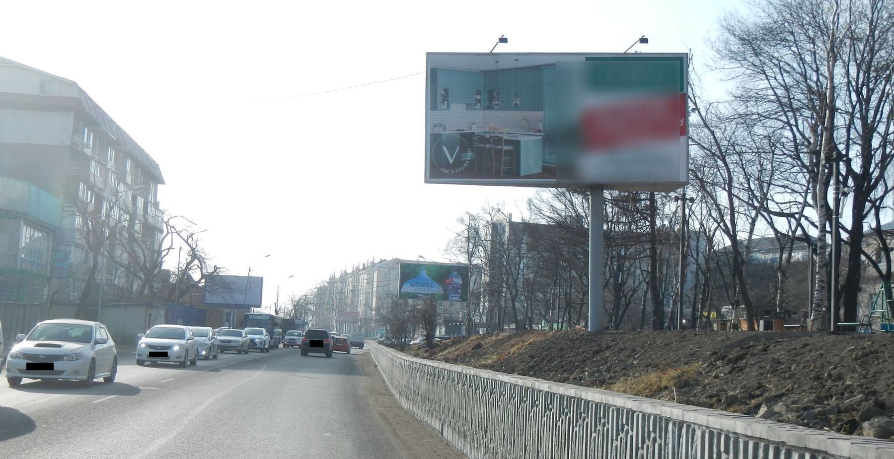 Фотография рекламного носителя, тип: Билборд 3x6, адрес: Нижнепортовая ул., д.6, Владивосток, Приморский край, Россия. Сторона А №748011