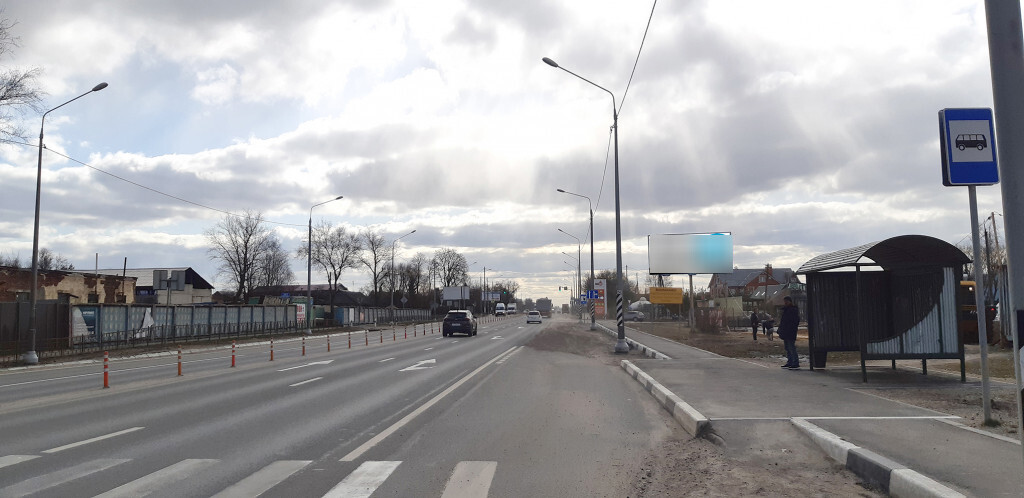 Фотография рекламного носителя, тип: Билборд 3x6, адрес: Тихвинка пос., Рославльское ш., рядом с АЗС, Смоленск, Смоленская область, Россия. Сторона А №857458